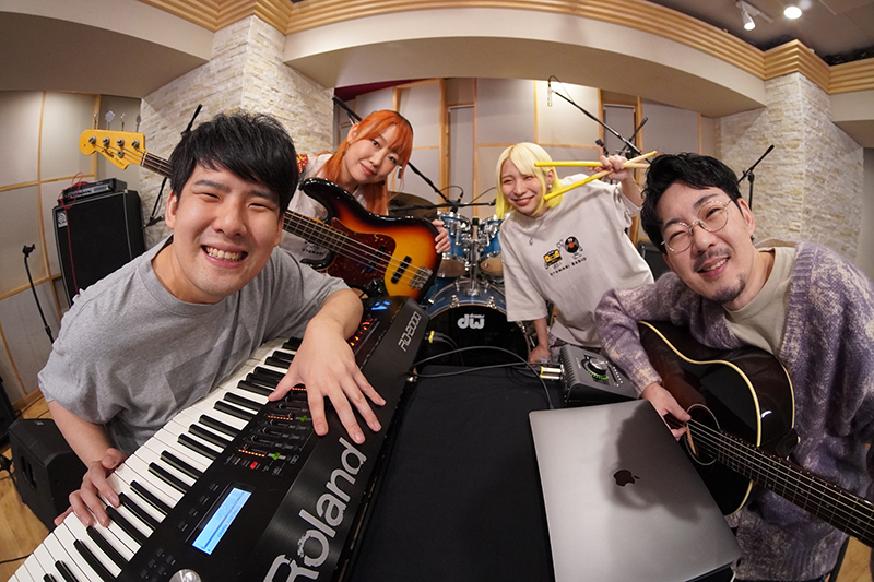 おとラジBand(atagi , ゆゆうた , 伊藤千明 , MIZUKI)