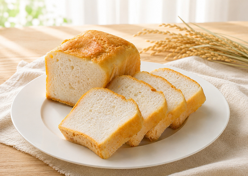 もっちりふわふわ 米粉パン